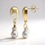 Orecchini in argento con Perla Akoya Blu Platino (TPC)