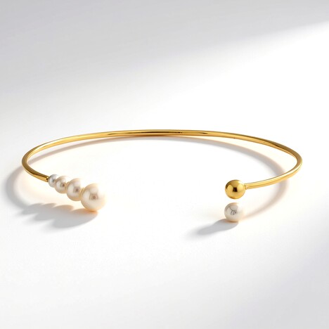 Bracciale in argento con Perla d'Acqua Dolce Bianca