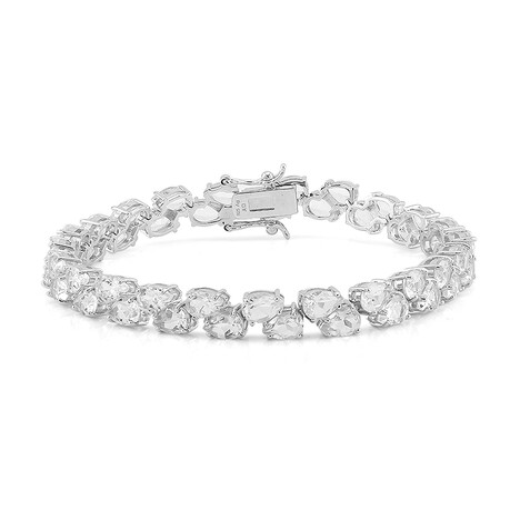 Bracelet en argent et Topaze blanche