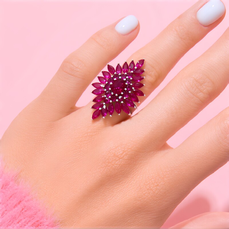 Madagaskar-Rubin-Silberring