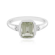 Grüner Amethyst-Silberring