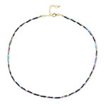 Zilveren halsketting met Mystieke Hematieten