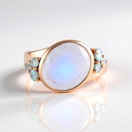 Blue Moonstone Silver Ring (KM by Juwelo)