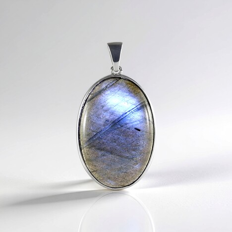 Pendentif en argent et Labradorite (Adela Silber)