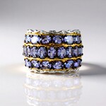 Anello in argento con Tanzanite (Gems en Vogue)