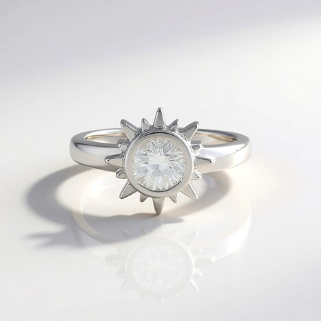 Anello in argento con Zircone