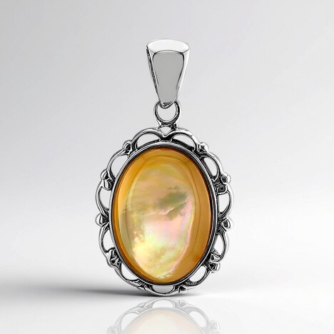 Pendentif en argent et Nacre (Art of Nature)