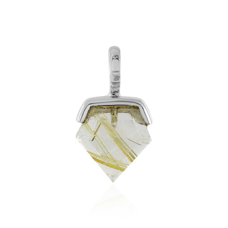 Colgante en plata con Cuarzo rutilado (MONOSONO COLLECTION)