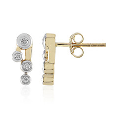 Pendientes en oro con Diamante SI1 (H)