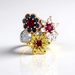 Anello in argento con Rubellite