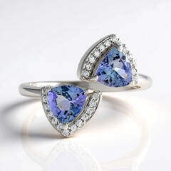 Anello in argento con Tanzanite (non riscaldata)