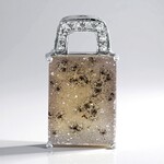 Ciondolo in argento con Agata Glitter