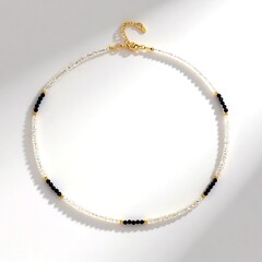 Collana in argento con Spinello Nero