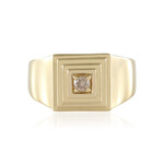 Bague en argent et Diamant chocolat I2