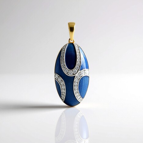 Ciondolo in argento con Zircone (Adela Silber)