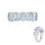 Brasilianischer Aquamarin-Silberring