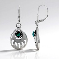 Orecchini in argento con Turchese Kingman Mohave Blu (Jones Lee)