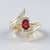 Anello in oro con Rubino Tanzania (de Melo)