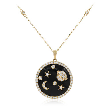 Collar en oro con Ónix negro (CIRARI)