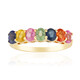 Bague en argent et Saphir vert