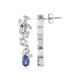 Orecchini in argento con Tanzanite (Adela Silber)