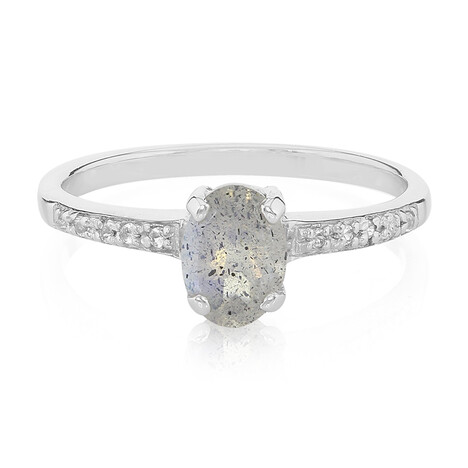 Anello in argento con Labradorite