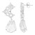 Weißer Quarz-Silberohrringe (TPC)
