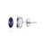 Boucles d'oreilles en argent et Iolite