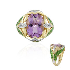 Anello in argento con Ametista Rose de France (Adela Silber)