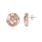 Orecchini in argento con Pietra di Luna Bianca (KM by Juwelo)