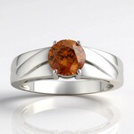 Anello in argento con Sfalerite