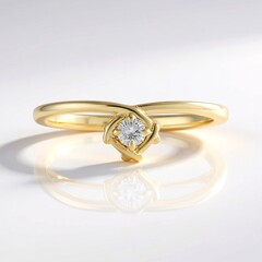 Anello in oro con Diamante IF (G)