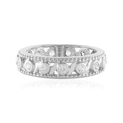 Zilveren ring met zirkonen