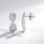Boucles d'oreilles en argent et Zircon