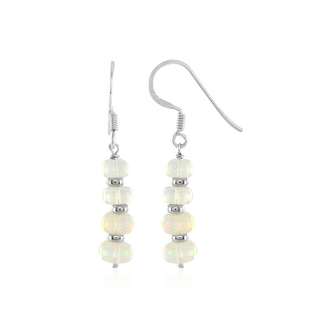 Boucles d'oreilles en argent et Opale Welo