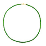 Collier en or et Diopside de Russie