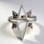 Anello in argento con Diamante Cognac Rosso