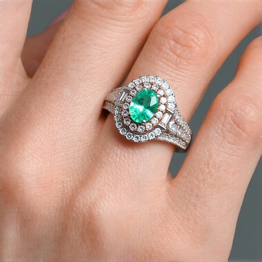 Anillo en oro con Turmalina Paraíba (CIRARI)