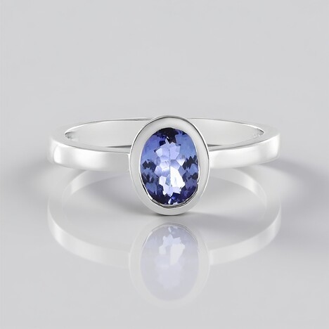 Anello in argento con Tanzanite