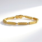 Bracciale in argento con Diamante Cioccolato I2