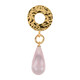 Pendentif en argent et Quartz rose