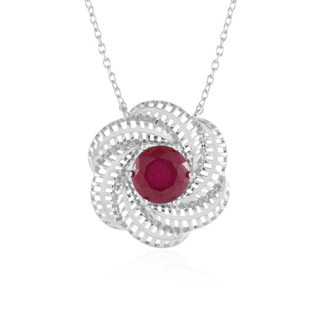 Madagaskar-Rubin-Silbercollier (Ornaments by de Melo)