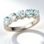 Anello in argento con Topazio Blu Cielo