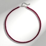 Collana in argento con Granato Magenta