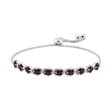 Brazalete en plata con Granate