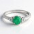 Anello in argento con Calcedonio Verde