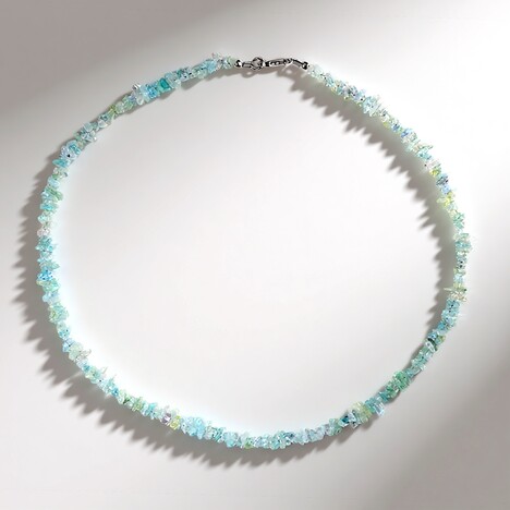 Collana in argento con Acquamarina Brasiliana