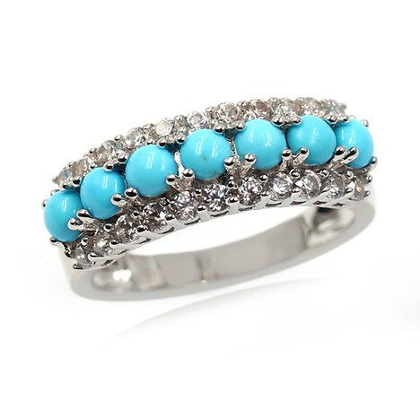 Bague en argent et Turquoise Sleeping Beauty