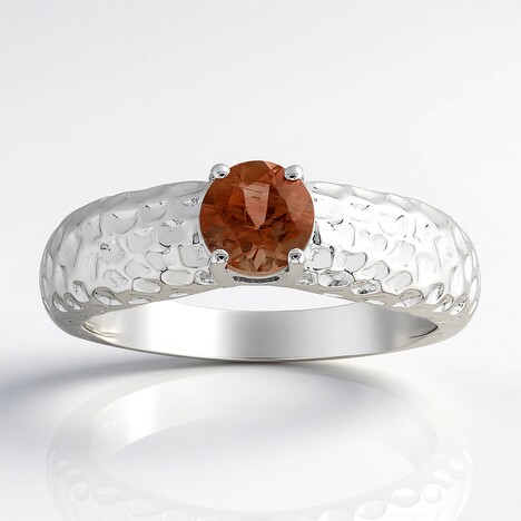 Anello in argento con Pietra del Sole dell'Oregon