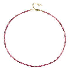 Collana in argento con Tormalina Rosa Nigeriana